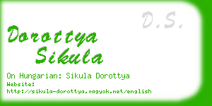 dorottya sikula business card